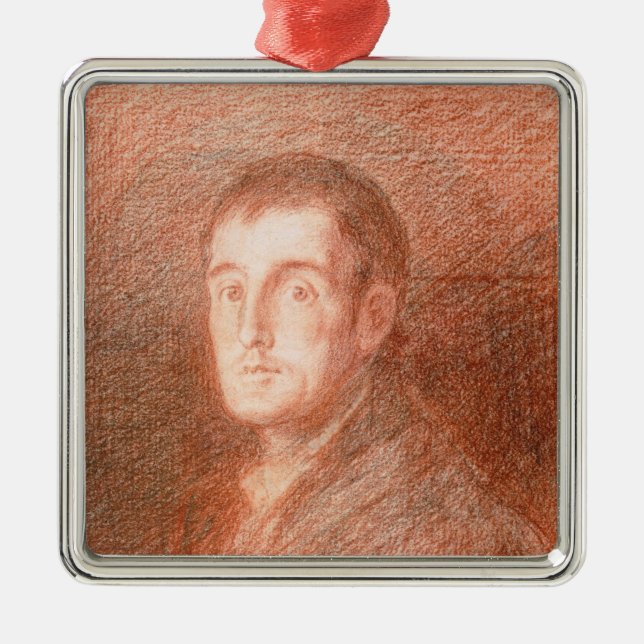 Study for an equestrian portrait metal ornament (Front)