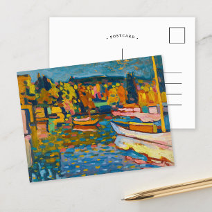 Study for Autumn Landscape with Boats Kandinsky Postcard