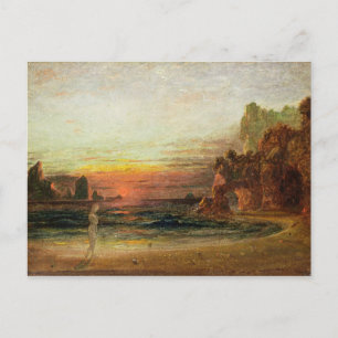 Study for 'Calypso's Grotto', c.1843 (oil on panel Postcard