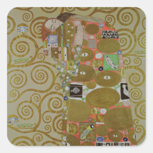 Study for Fulfilment, c.1905-09 (w/c & gold on pap Square Sticker