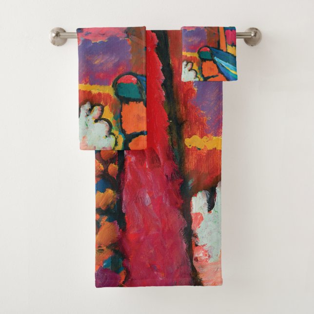 Study for Improvisation V by Wassily Kandinsky Bath Towel Set (Insitu)