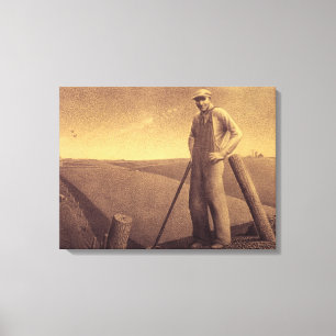 Study for In the Spring, 1939 by Grant Wood Canvas Print