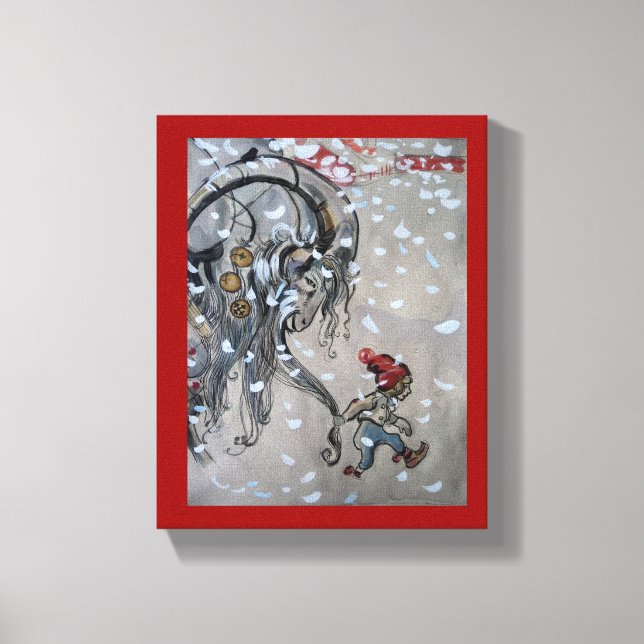 Study for Julbacken  (Yule Goat) 1911 Canvas Print (Front)