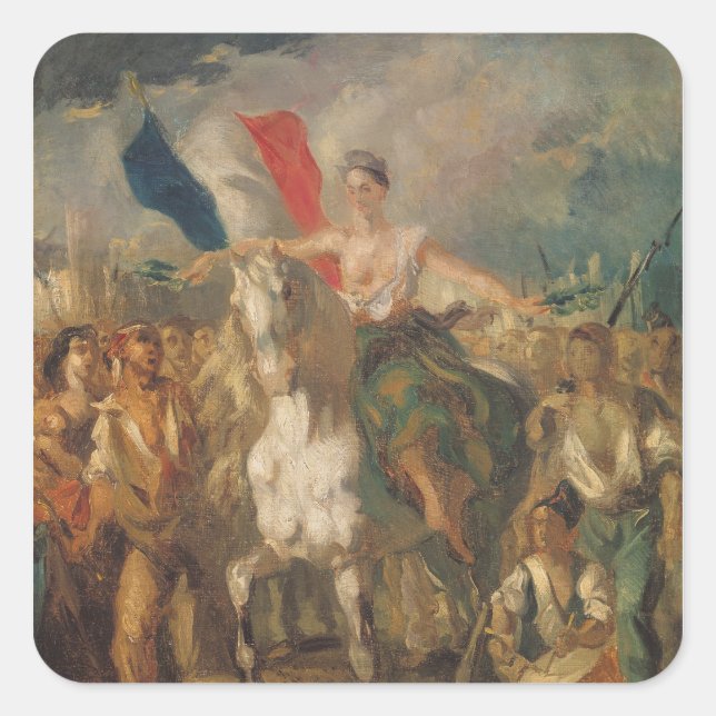 Study for 'Liberty', 1830 Square Sticker (Front)