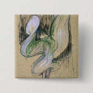 Study for Loie Fuller 2 Inch Square Button