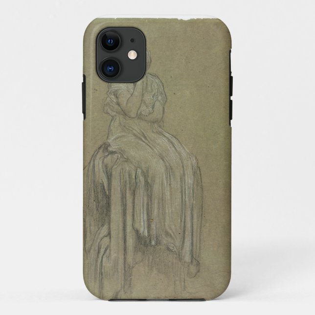 Study for Solitude, c.1890 (chalk on paper) Case-Mate iPhone Case (Back)