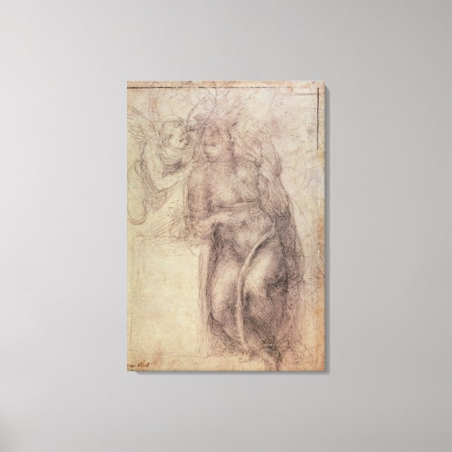 Study for the Annunciation Canvas Print (Front)