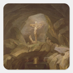 Study for the Chapelle du Calvaire Square Sticker