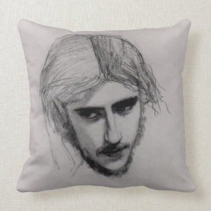 Study for the Head of Ferdinand for 'Ferdinand Lur Throw Pillow