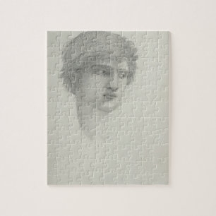 Study for the Head of Perseus (pencil on paper) Jigsaw Puzzle