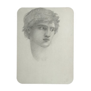 Study for the Head of Perseus (pencil on paper) Magnet