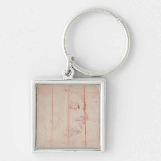 Study for the Head of the Libyan Sibyl Keychain (Front)