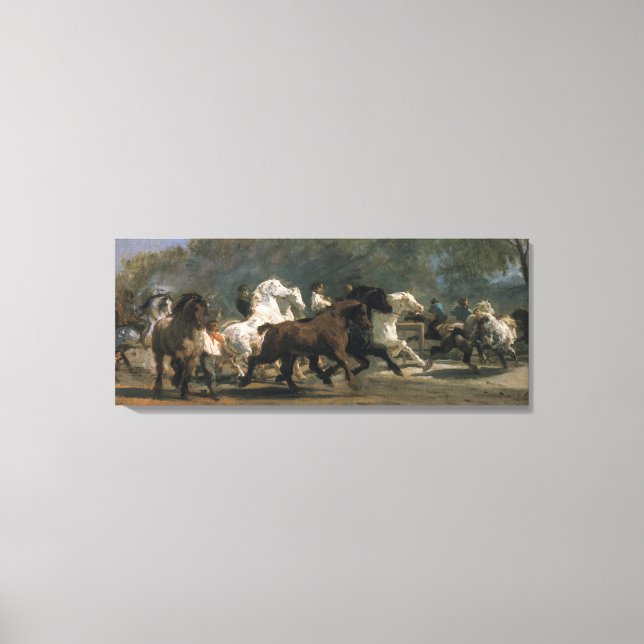 Study for the Horsemarket, 1900 Canvas Print (Front)