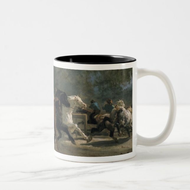 Study for the Horsemarket, 1900 Two-Tone Coffee Mug (Right)