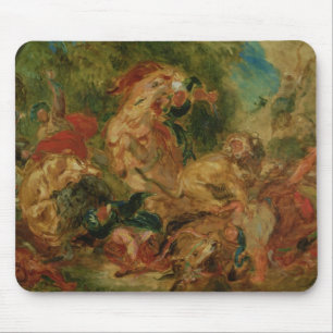 Study for The Lion Hunt, 1854 Mouse Pad