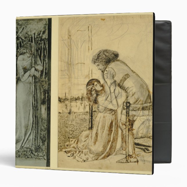 Study for the painted panels on the St. George Cab Binder (Front/Inside)