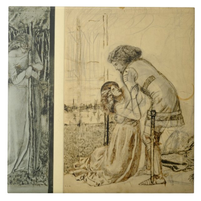 Study for the painted panels on the St. George Cab Tile (Front)