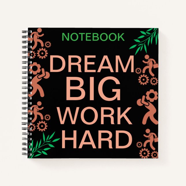 Study. Hustle. Succeed Notebook (Front)