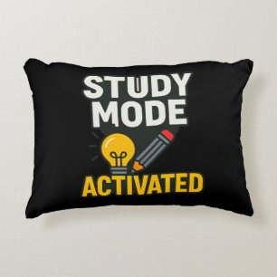 Study Mode Activated • Decorative Accent Pillow