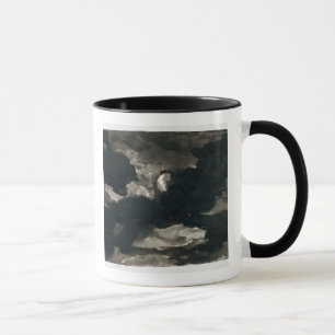 Study of a Clouded Moonlit Sky (black wash on laid Mug
