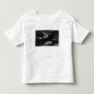 Study of a Clouded Moonlit Sky (black wash on laid Toddler T-shirt