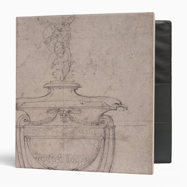 Study of a decorative urn binder (Front/Inside)