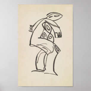 Study of a Female Figure Henri Gaudier-Brzeska Poster