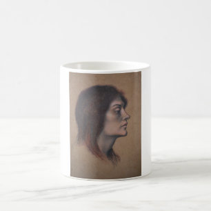 Study of a Female Head (by Evelyn De Morgan) Coffee Mug