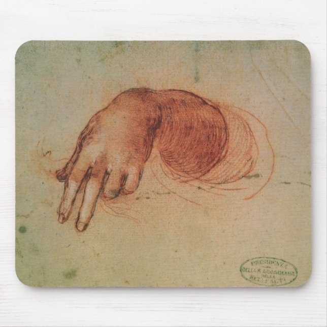 Study of a hand (red chalk on paper) mouse pad (Front)