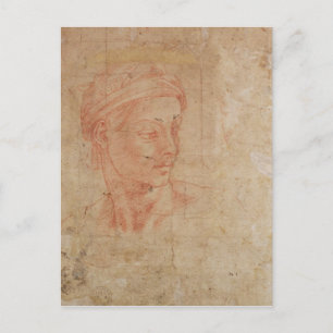 Study of a Head Postcard