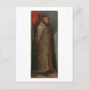 Study of a Jewish Merchant (oil on board) Postcard