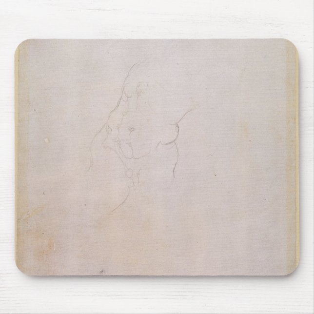 Study of a male torso mouse pad (Front)