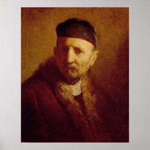 Study of a Man's Head Poster
