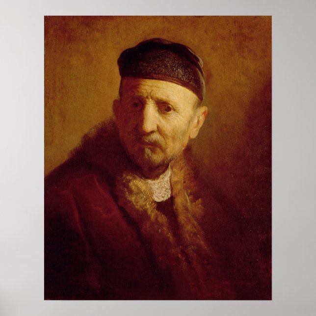 Study of a Man's Head Poster (Front)