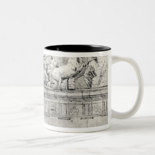Study of a pediment from the Parthenon Two-Tone Coffee Mug