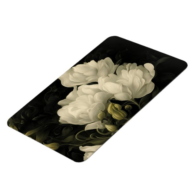 Study of a Peony Flower Magnet (Left Side)