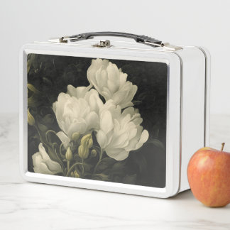 Study of a Peony Flower Metal Lunch Box