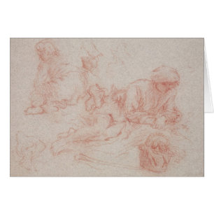 Study of a reclining man