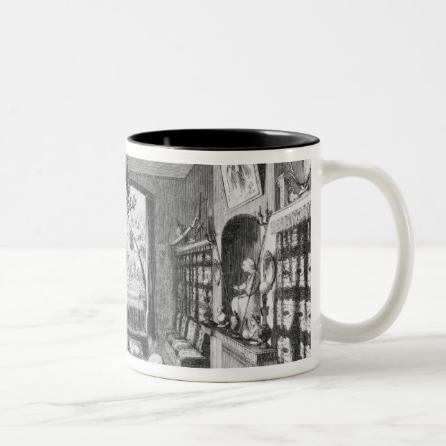 Study of Alexandre Dumas Pere Two-Tone Coffee Mug (Right)