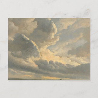 Study of Clouds with a Sunset near Rome Postcard