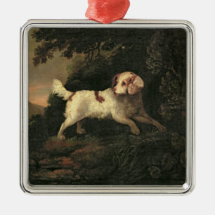 Study of Clumber Spaniel Metal Ornament