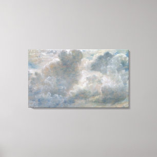 Study of Cumulus Clouds, 1822 (oil on paper laid o Canvas Print
