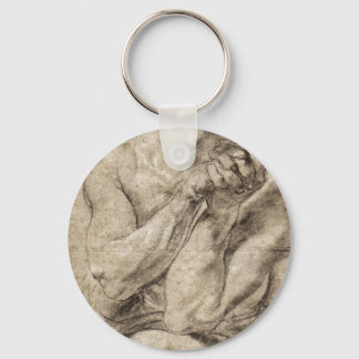 Study of Daniel in the lion's den by Paul Rubens Keychain