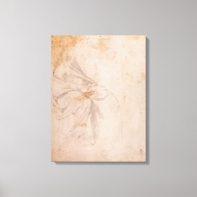 Study of Drapery  c.1516 Canvas Print (Front)