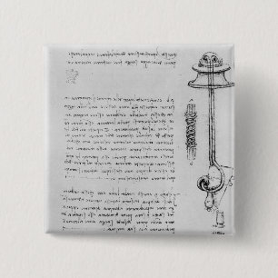 Study of floater with breathing tubes for diver 2 inch square button