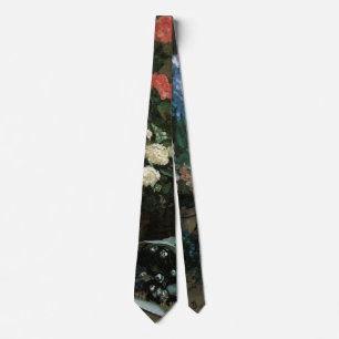 Study of Flowers by Frederic Bazille, Vintage Art Tie
