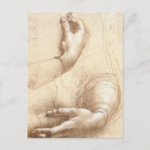 Study of Hands Postcard