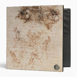 Study of Horsemen in Combat and Foot Soldiers, 150 Binder