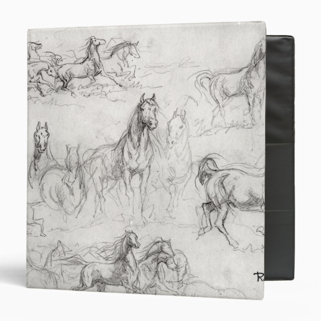 Study of Horses Binder (Front/Inside)