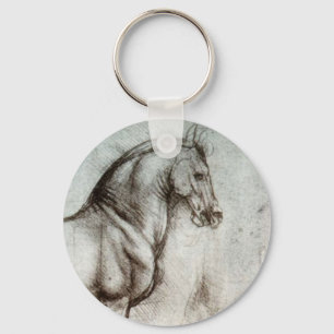 Study of Horses Keychain